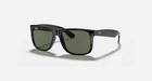 Ray-ban Justin Classic Polished Black green 55 Mm Sunglasses Rb4165 601 71 55-16