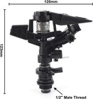 Gardening Irrigation Dripper 1 1 2 Inch External Thread Adjustable Rocker Nozzle