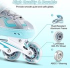 Wheelive Adjustable Inline Skates For Kids  Beginner Roller Skates With Light Up