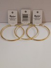 Lot Of 3 Darice 3  Gold Metal Rings  1716 Craft Macrame Floral Dreamcatcher New