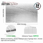 Garage Door Insulation Kit 24 Pcs Double Bubble Reflective Panels 24x48  Sheets