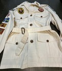Vintage Safari Jacket 1970 s With 18 Vintage African Patches Boys Or Small Woman