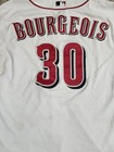 2015 Jason Bourgeois Game Used Worn Cincinnati Reds Jersey Mlb Hologram 
