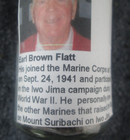 Authentic Iwo Jima Volcanic Sand   Usmc Vet Collected On Site At 50 Year Reunion