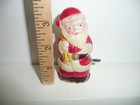 Vintage Celluloid Plastic Wind Up 3 5  Santa Claus W  Bag Occupied Japan