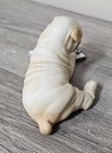 Vintage 1987 Franklin Mint Bisque Shar-pei Dog Figurine  5 75  Wide 