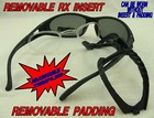 Polarized Padded Sunglasses Rx Adapter Motorcycle Glasses Prescription Insert