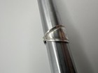 Antique 1800s Sterling Silver K Spoon Ring Size 7 75