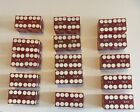 15 Pair Vintage Golden Nugget Casino Las Vegas Dice Red Frosted  s Matching