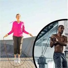  durable Leather Jump Rope     Weighted For Intense Boxing  Mma   Fitness Workouts