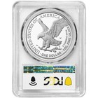 2025-w Proof  1 American Silver Eagle Pcgs Pr69dcam Blue Label
