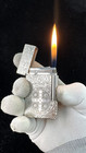 S t  Dupont Lighter Constantine Silver Ligne2 Lighter Ping Sound With Gift Box