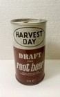 Vintage 70s 12oz Harvest Day Root Beer Soda Can  Steel Pull Tab