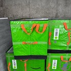 Lot Of 4 Premium Amazon Courier Delivery Current Style Tote Bags 28x24x20 Green