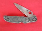 Spyderco C10s Endura 4  1 Blade  Lock Back  Gray Vg-10 Handles  Knife