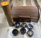 Vintage Peach Reynolds Kaleidoscope Complete Kit Hand Crafted Wood Inlay Case