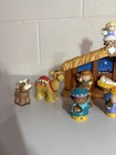 Fisher-price Little People Nativity Set Manger Stable Figures Animals 