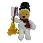 Disney Snowman Winnie The Pooh Beanie Bean Bag Plush Retired All Tags Near Mint