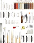 Leather Working Tools Craft Kit Repair Waxed Thread Stitching Punch Sewing Craft