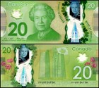 Canada 20 Dollars  2012  P-108b  Unc  Polymer X 10 Pcs
