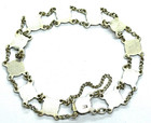 Antique Or Vintage Japanese Silver Link Dragon Bracelet