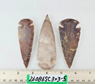 3 Piece Collection 3  Spearheads - Arrowheads - Hand Knapped Agate jasper