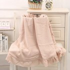 100  Organic Cotton Baby Wrap Gauze Ruffle Baby Blanket Newborn Security Muslin
