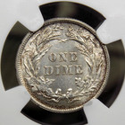 1899  p  Barber Silver Dime 10c Ngc Ms62  013 Unc Uncirculated Ecc c  Inc 