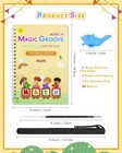 4 Pcs Groove Books For Kids magic Practice reusable Handwriting Workbook Kids 3 