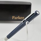 Parker Roller Ball Pen  Dark Blue  Model Blk-f  Nos  Vintage 1984  W box Pen