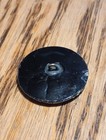 Vintage Antique Black Glass Large Shank Rare Find Button Victorian Elegance 