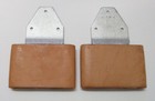 Blevins Type Quick Change 3  Leather Covered Vertical Stirrup Buckles Pair K-s