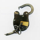 Vintage Iron Lock   Keys   Old Antique 1800s Style   Police Jailer Padlock Gift