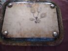 Barker Ellis England Silver Plate Reticulated Ornate Rectangle Tea Tray