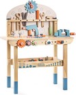 Large Wooden Play Tool Workbench Set For Kids Toddlers  Construction Workshop   