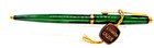 Parker Vintage L983 French  75 Cap Action Malachite Green Ball Pen-new