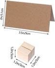  colingmill 20 Pcs Wooden Table Number Stands Wedding Table Name Holder  