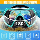 Adult Snorkel Anti-fog Scuba Diving Mask Panoramic Tempered Goggles Swim Is Muhe
