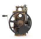 Tiny  Exquisite C  1900 Hand Crank 35mm Skeletal Brass Antique Movie Projector