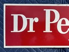 Original Dr Pepper Painted Metal Sign