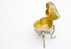 Antique Sterling Solid Silver Box Repousse Rococo 1896 Sb Miniature Dolls House