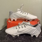 Mens 11 5 Nike Vapor Edge 360 Vc Vapor Carbon Low Football Cleats White Gray