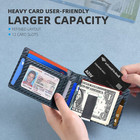 Slim Mens Wallet With Money Clip Leather Rfid Blocking Bifold Credit Card Holder