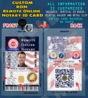 Custom Pvc Id Card W  Clip For Ron  remote Online Notary Public  Everything Cust