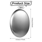 Elevatetech 2 Pcs Stainless Steel Soap Bar Metal Odor Remover Bar   Odor Absorbe