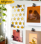 Fridge Magnets 15pcs Silver Star Magnets Refrigerator Decorative