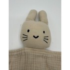 Okdiy Organic Cotton Baby Lovey Bunny Tan Khaki Security Blanket 2024