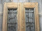 Antique French Double Doors  42x90  Iron Wood Doors  European Doors D222