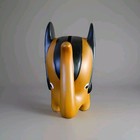 Mcm Elephant Bank Porcelain Brown   Black Novelty Retro Luck Japan Made Vtg