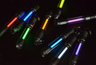 Titanium Luminous Tube Pendants Paracord Beads Key Ring Necklace Pendants 1 Pcs